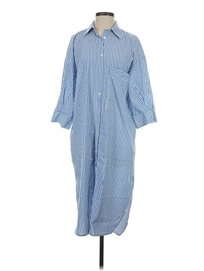 Pre-owned Zara Kimono In Blue