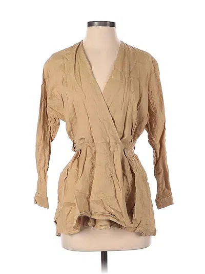 Pre-owned Zara Kimono In Brown