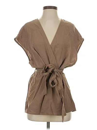 Pre-owned Zara Kimono In Brown