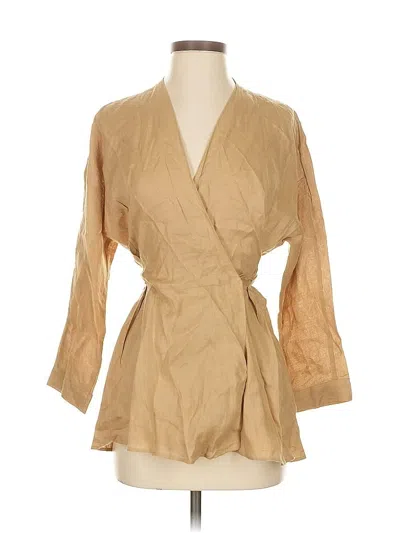 Pre-owned Zara Kimono In Brown