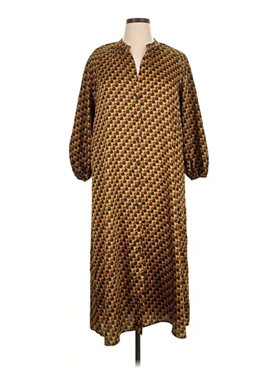 Pre-owned Zara Kimono In Brown