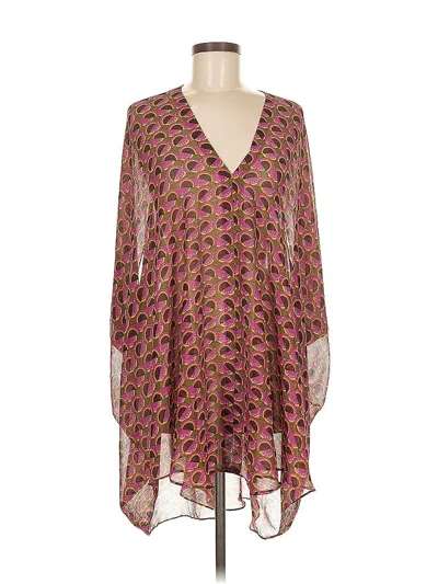 Pre-owned Zara Kimono In Burgundy