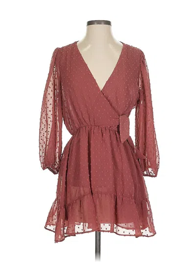 Pre-owned Zara Kimono In Burgundy