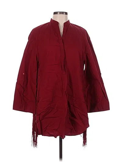 Pre-owned Zara Kimono In Burgundy