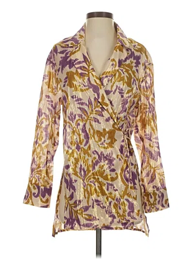 Pre-owned Zara Kimono In Gold