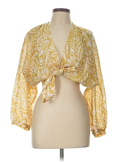 Pre-owned Zara Kimono In Gold