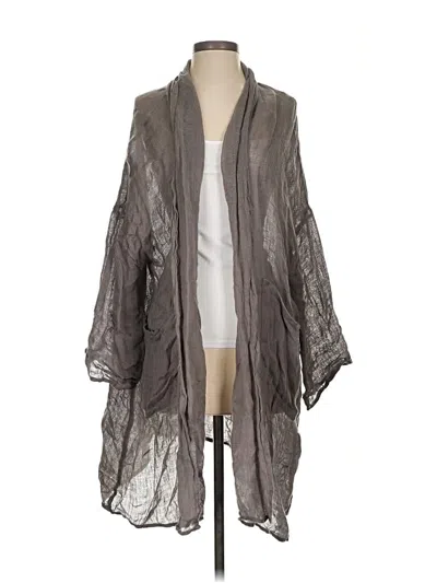 Pre-owned Zara Kimono In Gray