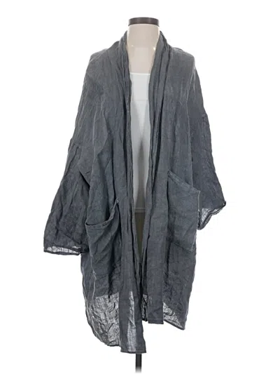 Pre-owned Zara Kimono In Gray