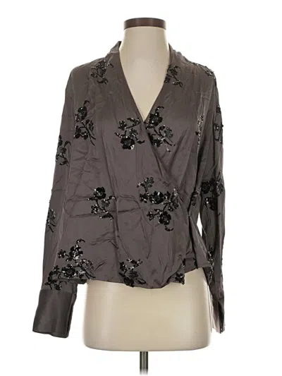 Pre-owned Zara Kimono In Gray