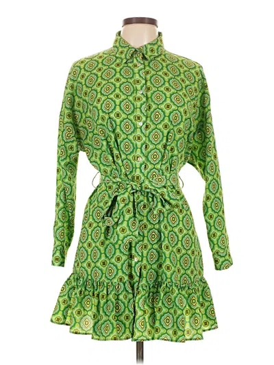 Pre-owned Zara Kimono In Green