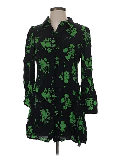 Pre-owned Zara Kimono In Green