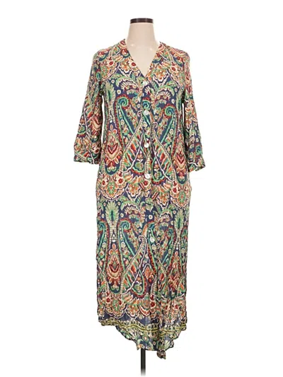 Pre-owned Zara Kimono In Green