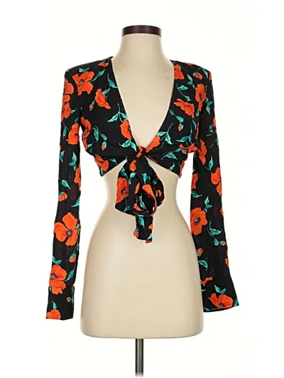 Pre-owned Zara Kimono In Orange