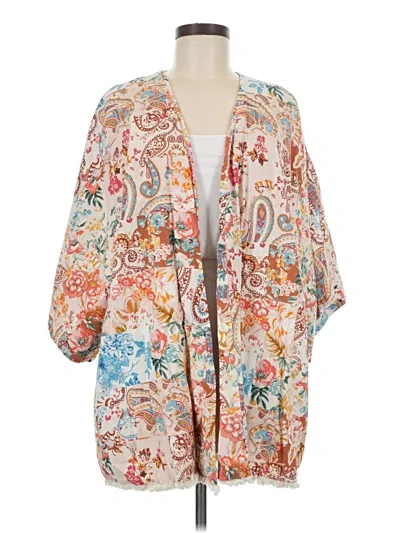 Pre-owned Zara Kimono In Orange
