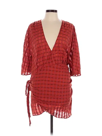 Pre-owned Zara Kimono In Red