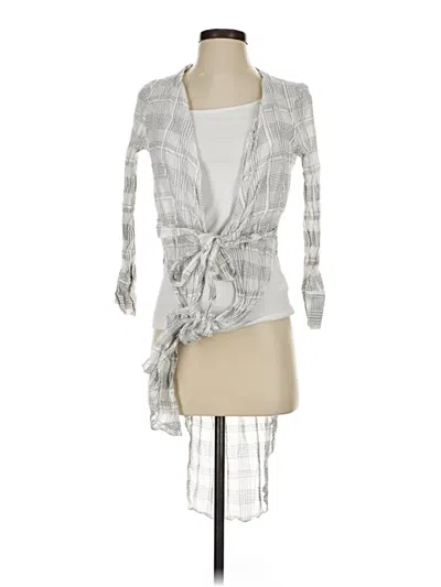 Pre-owned Zara Kimono In Silver