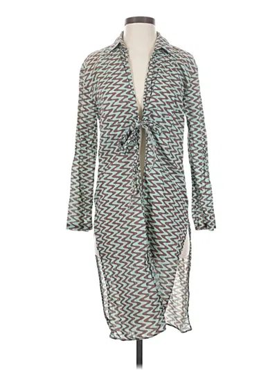 Pre-owned Zara Kimono In Teal