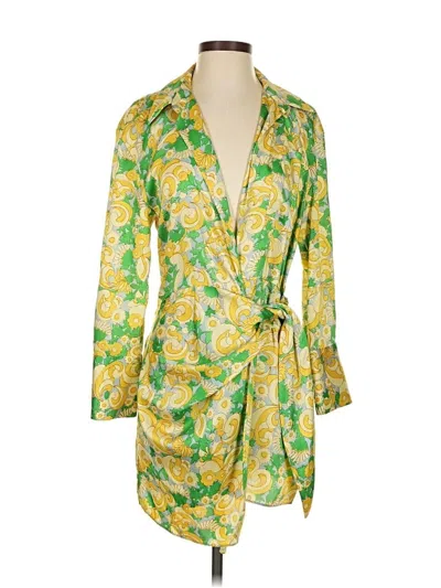 Pre-owned Zara Kimono In Yellow