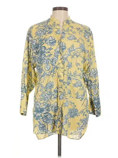 Pre-owned Zara Kimono In Yellow