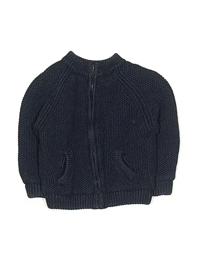 Pre-owned Zara Knitwear Kids' Cardigan Sweater In Blue