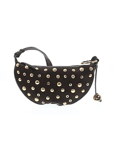 Pre-owned Zara Leather Crossbody Bag In Black