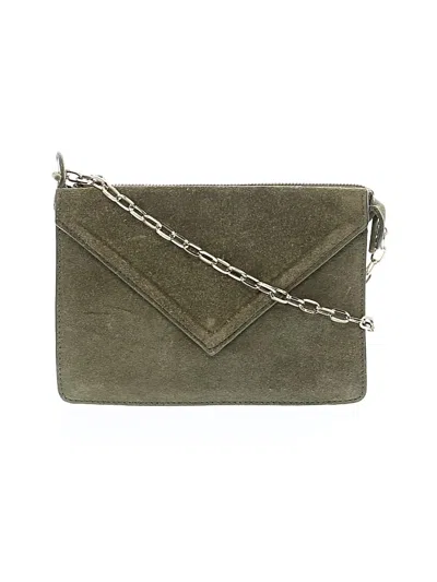 Pre-owned Zara Leather Crossbody Bag In Green
