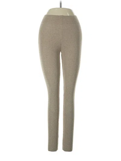 Pre-owned Zara Leggings In Tan