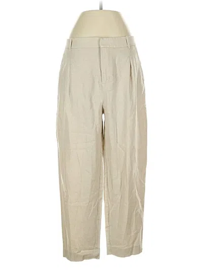Pre-owned Zara Linen Pants In Brown