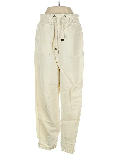 Pre-owned Zara Linen Pants In White