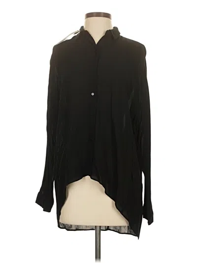 Zara Long Sleeve Blouse In Black
