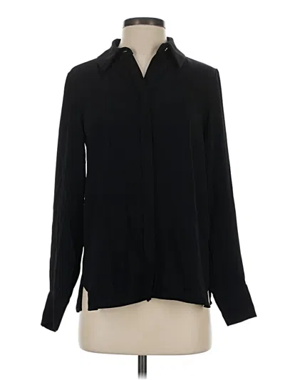 Zara Long Sleeve Blouse In Black
