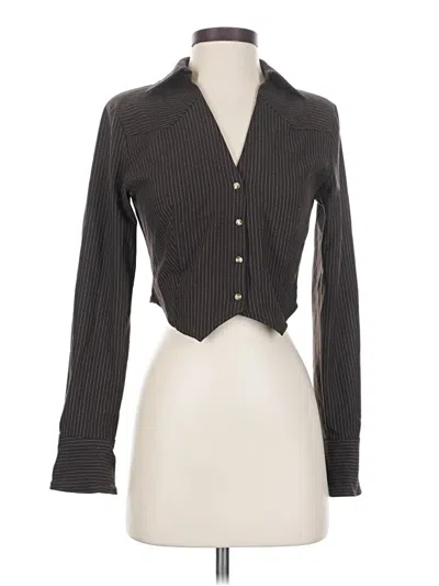 Zara Long Sleeve Blouse In Black