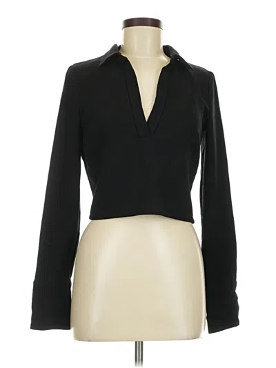 Zara Long Sleeve Blouse In Black