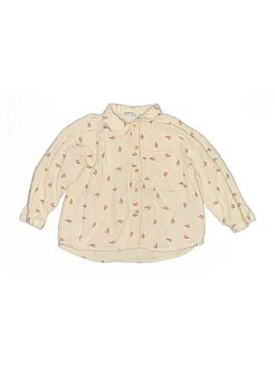 Pre-owned Zara Kids' Long Sleeve Blouse In Ivory