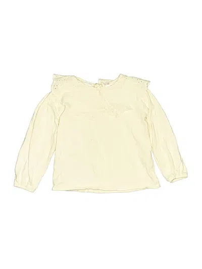 Pre-owned Zara Kids' Long Sleeve Blouse In Ivory