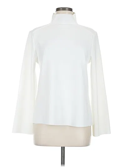 Pre-owned Zara Long Sleeve Blouse In Ivory