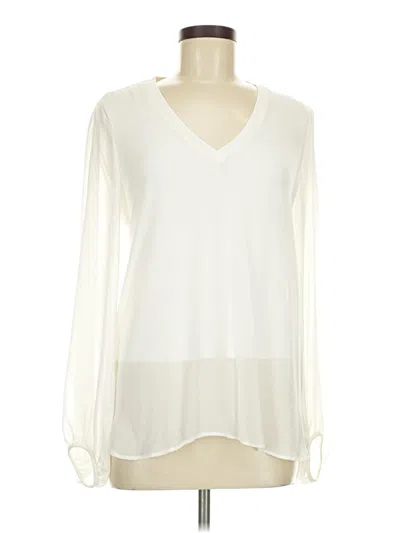 Pre-owned Zara Long Sleeve Blouse In Ivory