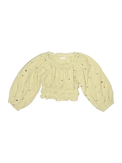 Pre-owned Zara Kids' Long Sleeve Blouse In Ivory