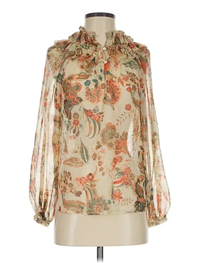 Zara Long Sleeve Blouse In Ivory