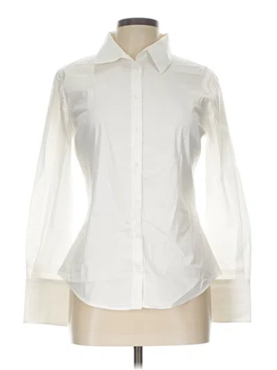 Pre-owned Zara Long Sleeve Blouse In Ivory