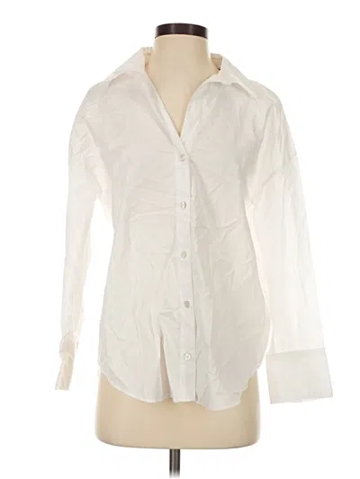 Zara Long Sleeve Blouse In White