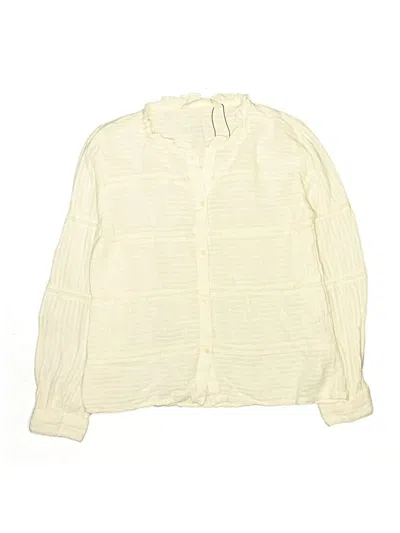 Pre-owned Zara Kids' Long Sleeve Blouse In Ivory