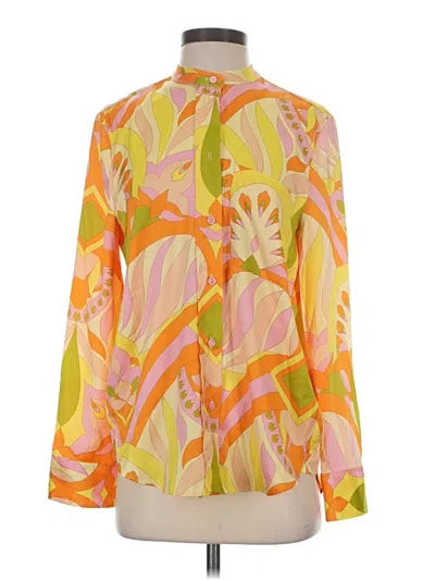 Zara Long Sleeve Blouse In Multi