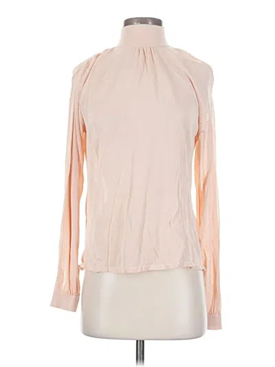 Pre-owned Zara Long Sleeve Blouse In Pink