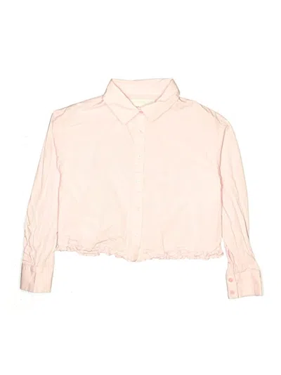 Pre-owned Zara Kids' Long Sleeve Blouse In Pink