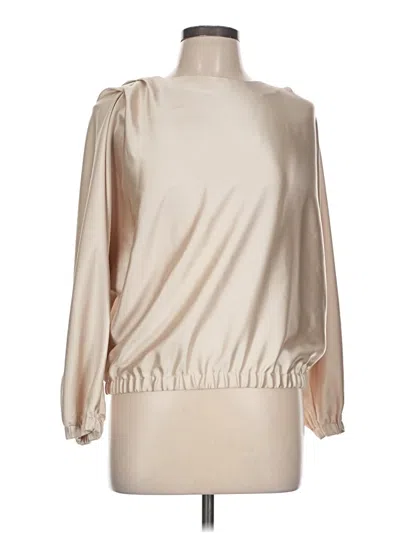 Pre-owned Zara Long Sleeve Blouse In White