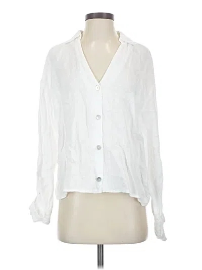 Zara Long Sleeve Blouse In White