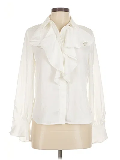 Zara Long Sleeve Blouse In White