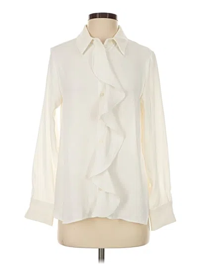 Zara Long Sleeve Blouse In White