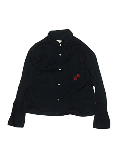Pre-owned Zara Kids' Long Sleeve Button Down Shirt In Blue